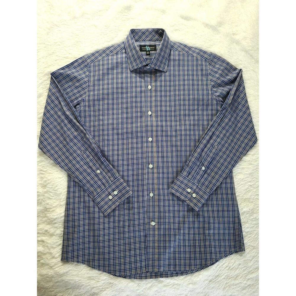 Steve Harvey Shirt Mens Size 16.5 34/35 Multicolor Celebrity Edition Button Down